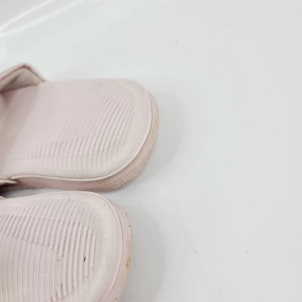 Nike‎ Girl's Pink Metallic Kawa 819353-603 Slip-On Casual Slide Sandal Size 12C